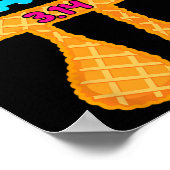 甘い3.14パイおもしろいパイ日Math先生男の子G ポスター (角)