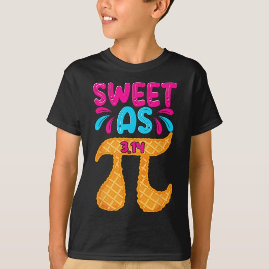 甘い3.14パイおもしろいパイ日Math先生男の子G Tシャツ (正面)