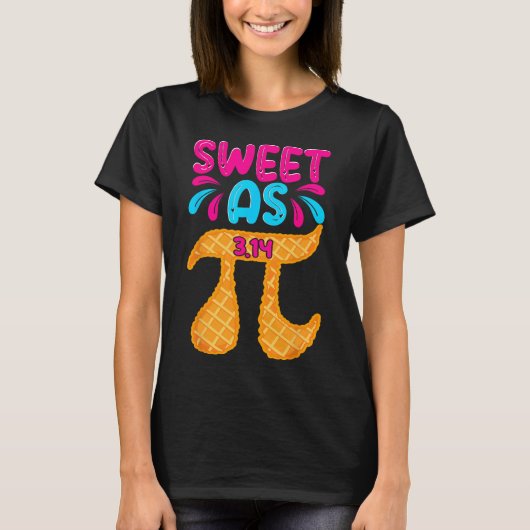 甘い3.14パイおもしろいパイ日Math先生男の子G Tシャツ (正面)