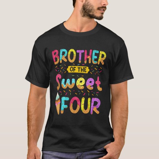 甘い4番目のアイスクリームピーの兄弟 Tシャツ (正面)