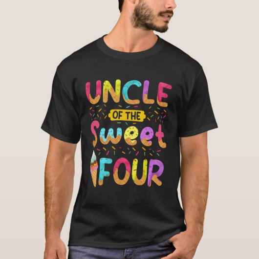 甘い4番目のアイスクリームピーの叔父 Tシャツ (正面)