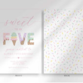 甘い5アイスクリームパーティの招待状 招待状