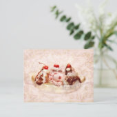 甘い – アイスクリーム – Banana split ポストカード (スタンド正面)