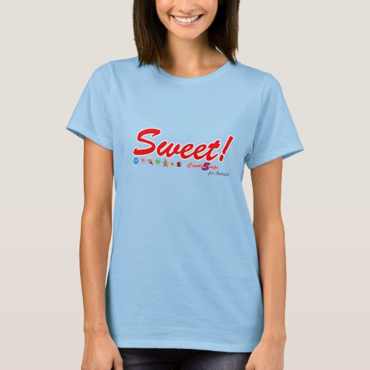 甘い!アンドロイド用CandySwipe Tシャツ (正面)
