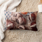 甘い – カップケーキ – カップケーキ山 ランバークッション (ブランケット)