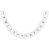 甘い&ゴシッ不気味クの花の入れ墨ベビーシャワー バンティングフラッグ (全)