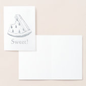 甘い！ジューシーなスイカのスライス果実 箔カード (ディスプレー)