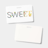 甘い バッジ (正面＆裏面)