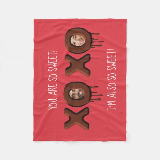 甘い!バパーソナライズされたンおもしろいタイン フリースブランケット (正面)