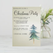 甘い、モダン、カッコいいクリスマスツリー招待状 招待状 (スタンド正面)