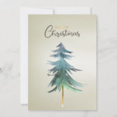 甘い、モダン、カッコいいクリスマスツリー招待状 招待状 (裏面)