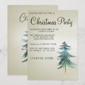 甘い、モダン、カッコいいクリスマスツリー招待状 招待状 (正面/裏面)