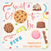 甘い…子供の誕生日 スクエアシール (正面)