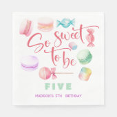 甘い…子供の誕生日 スタンダードランチョンナプキン (正面)