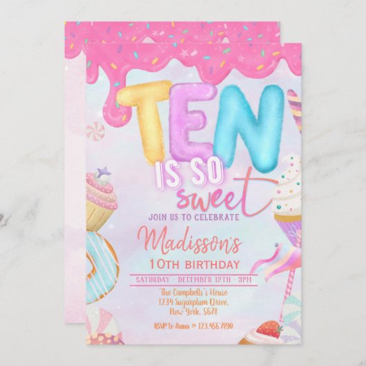 甘い 招待状 (正面/裏面)