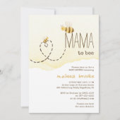 甘い(昆虫)マルハナバチママママワンベイビーシャワー 招待状 (正面)