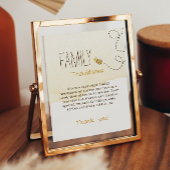 甘い（昆虫）マルハナバチ赤ちゃんシャワー家族の伝統のサイン ポスター