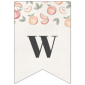 甘い、桃のボホの赤ちゃんシャワーバナー バンティングフラッグ (第2の旗)