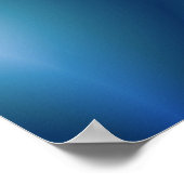 甘い |青と緑のフラクタルアート ポスター (角)