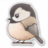 甘い《鳥》アメリカゴガラビニールシール、かわいい鳥シール シール (正面)