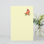 甘い（鳥）ショウジョウコウカンチョウ 便箋 (スタンド正面)