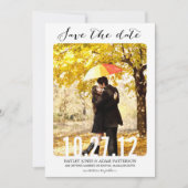 甘い Save The Date カード (正面)