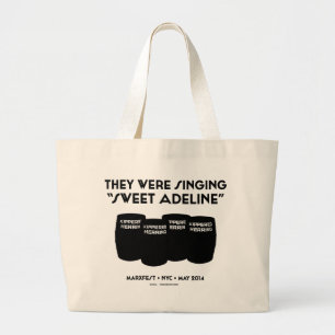 "甘いAdeline"のジャンボトート ラージトートバッグ