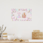 甘いAsすることができます女の子3つの誕生日サイン ポスター (キッチン)