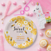 甘いAs Can Beeのまわりに赤ちゃんシャワーパーティー ペーパープレート (パーティー)