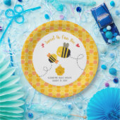 甘いAs Can Beeテーマかわいいかわいい赤ちゃんシャワー ペーパープレート (パーティー)