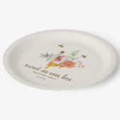 甘いAs Can BeeフローラハニカムベビーシャワーFavo ペーパープレート (アングル)