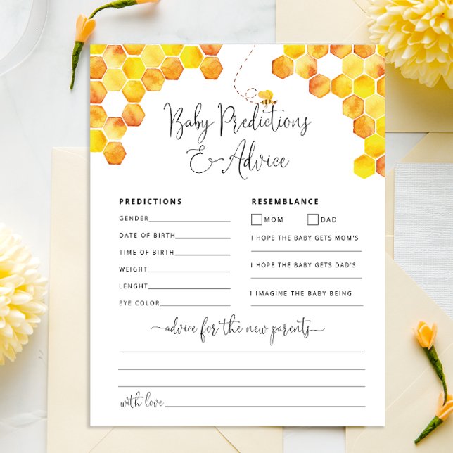 甘いAs Can Bee赤ちゃんシャワー予測アドバイス (クリエイターアップロード済み)