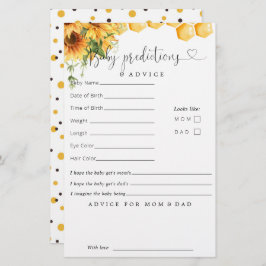 甘いAs Can Bee赤ちゃんシャワー予測アドバイス