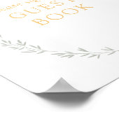 甘いAs Can Bee Baby Shower Guest Book Sign ポスター (角)