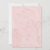 甘いAs Can Bee Pinkフローラひまわり赤ちゃんシャワー 招待状 (裏面)