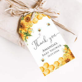 甘いAs Can Bee Sunflowers赤ちゃんシャワー ギフトタグ