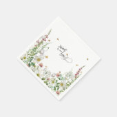 甘いAs Can Bee Waterカラーフローラハニツバプキン スタンダードカクテルナプキン (角)