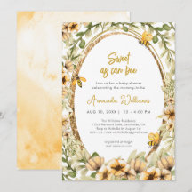 甘いAs Can Bee Water Colorベビーシャワー