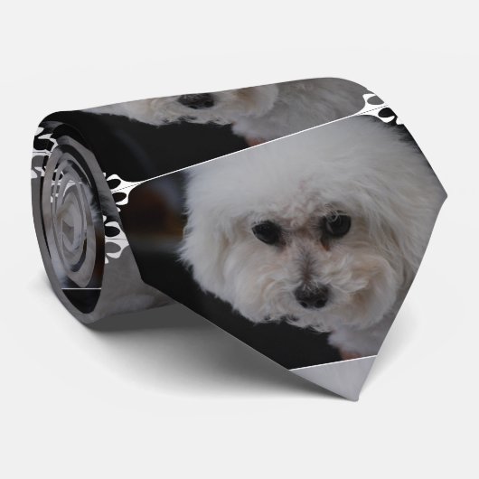 甘いBichon Frise ネクタイ (ロール)