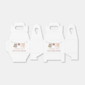 甘いBoho物干し女の子ベビーシャワー フェイバーボックス (折り畳みなし)