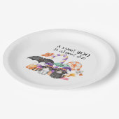 甘いBOOはほとんど赤ちゃんシャワーテーブル設定 ペーパープレート (アングル)