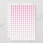 甘いCan Beeフローラガールベビーシャワー 招待状 (裏面)