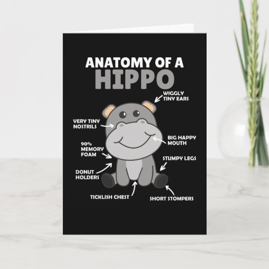 甘いHippo文の解剖学Hippo カード (正面)