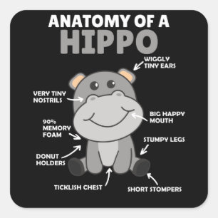 甘いHippo文の解剖学Hippo スクエアシール