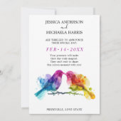 甘いLGBTQ+レインボーロブバード セーブザデート (裏面)