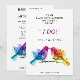 甘いLGBTQ+レインボーロブバード セーブザデート