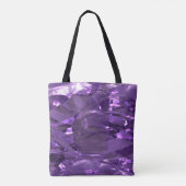 甘いMIMIパープル王室の&金ゴールドパープルフォイル トートバッグ (裏面)