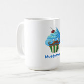 甘いMustachedカップケーキ コーヒーマグカップ (正面左)