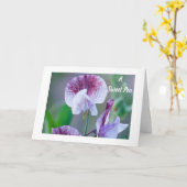 **甘いPEA**に甘い**おばさん**の誕生日 カード (黄色い花)