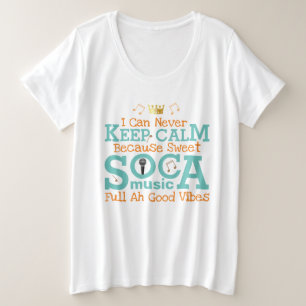 甘いSOCAでリラックス プラスサイズTシャツ